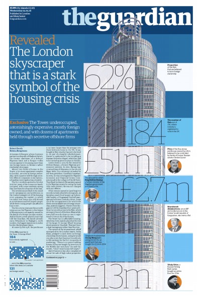 The Guardian (UK) Newspaper Front Page for 25 May 2016