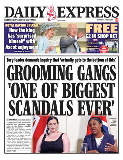 Daily Express (UK) Newspaper Front Page for 18 June 2025