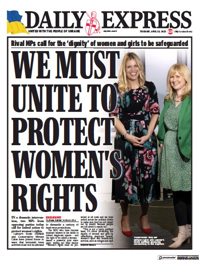 Daily Express (UK) Newspaper Front Page for 20 April 2023