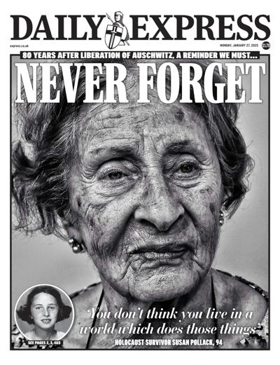 Daily Express (UK) Newspaper Front Page for 27 January 2025