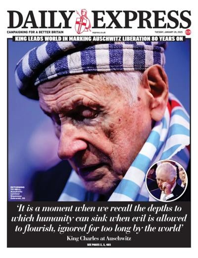 Daily Express (UK) Newspaper Front Page for 28 January 2025