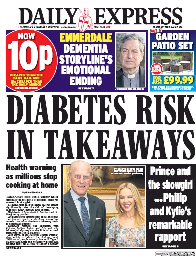 Daily Express (UK) Newspaper Front Page for 5 April 2017