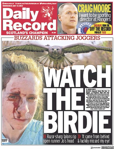 Daily Record (UK) Newspaper Front Page for 17 May 2023