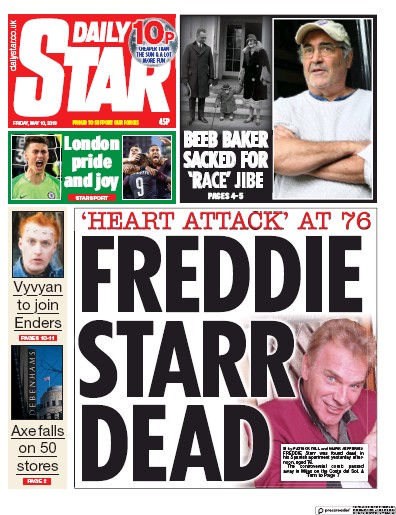 Daily Star Newspaper Front Page for 10 May 2019