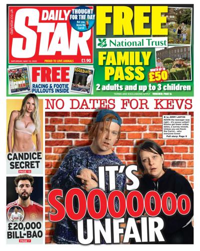 Daily Star (UK) Newspaper Front Page for 10 May 2025