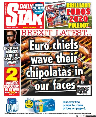 Daily Star Newspaper Front Page for 10 June 2021