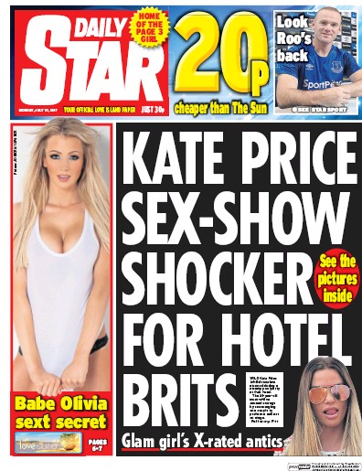 Daily Star Newspaper Front Page for 10 July 2017