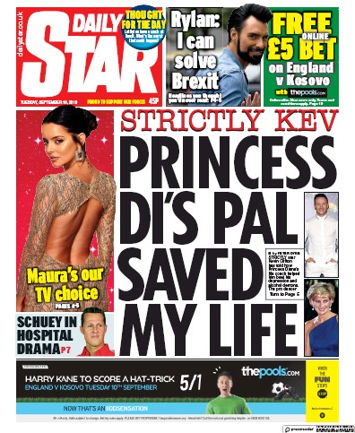 Daily Star Newspaper Front Page for 10 September 2019