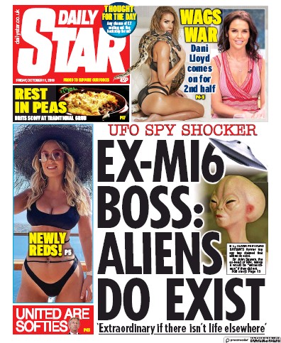 Daily Star Newspaper Front Page for 11 October 2019