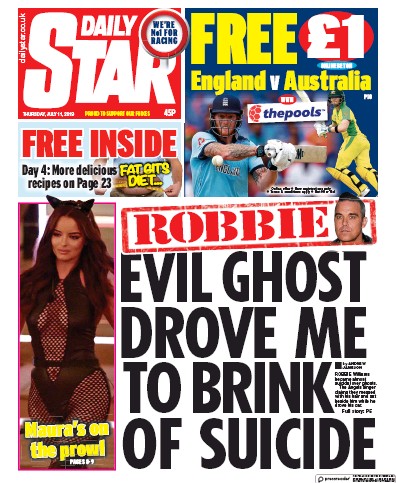 Daily Star Newspaper Front Page for 11 July 2019