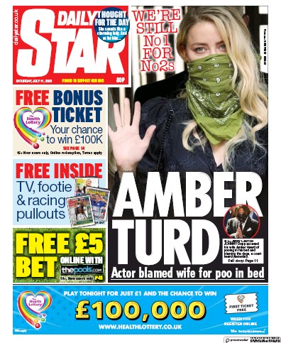 Daily Star Newspaper Front Page for 11 July 2020
