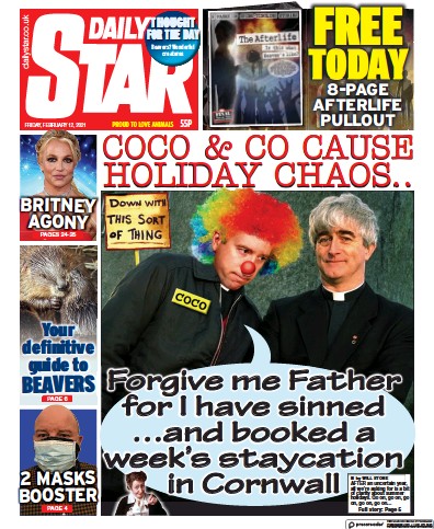 Daily Star Newspaper Front Page for 12 February 2021