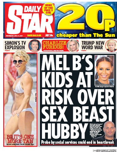 Daily Star Newspaper Front Page for 12 April 2017