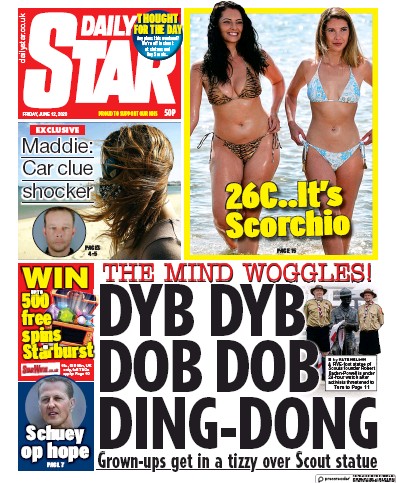 Daily Star Newspaper Front Page for 12 June 2020