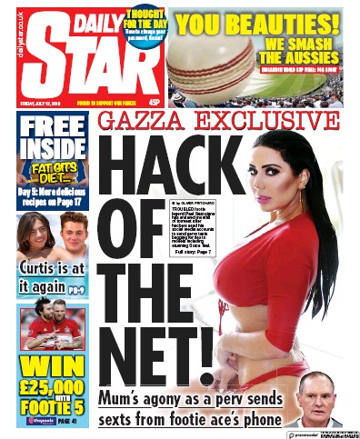 Daily Star Newspaper Front Page for 12 July 2019