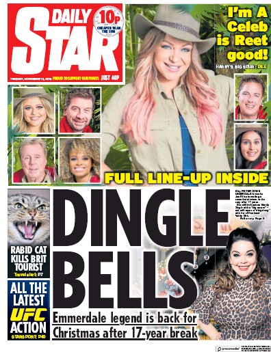 Daily Star Newspaper Front Page for 13 November 2018