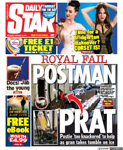 Daily Star Newspaper Front Page for 13 February 2021