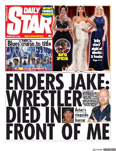 Daily Star Newspaper Front Page for 13 May 2019