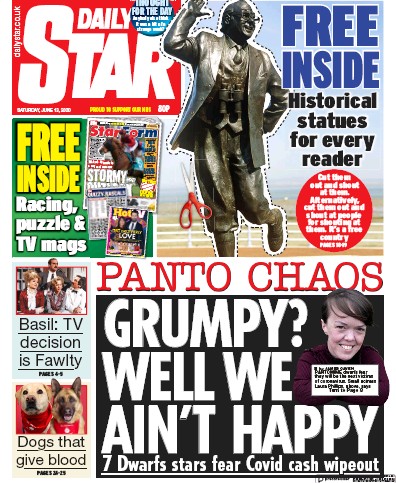 Daily Star Newspaper Front Page for 13 June 2020