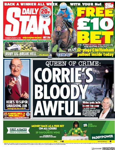 Daily Star Newspaper Front Page for 15 March 2018