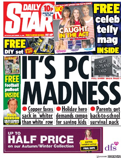 Daily Star Newspaper Front Page for 15 September 2018