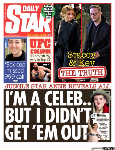Daily Star Newspaper Front Page for 16 April 2019
