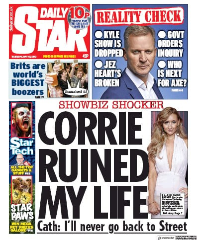 Daily Star Newspaper Front Page for 16 May 2019