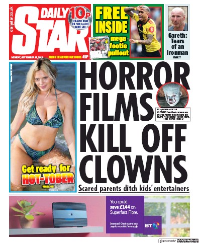 Daily Star Newspaper Front Page for 16 September 2019