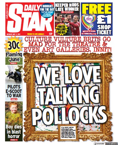 Daily Star Newspaper Front Page for 17 May 2021