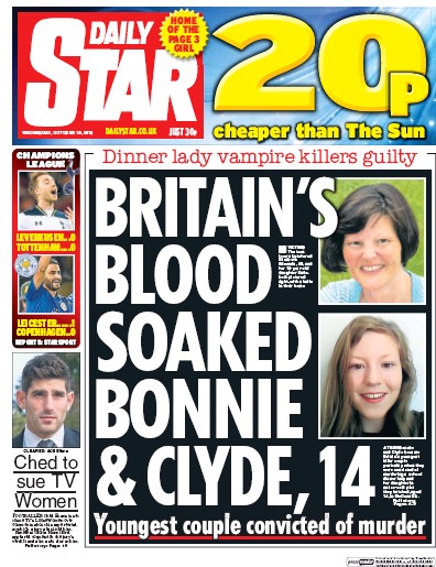 Daily Star Newspaper Front Page for 19 October 2016
