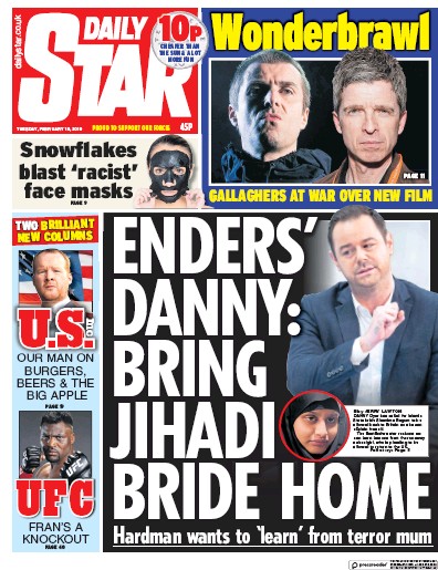 Daily Star Newspaper Front Page for 19 February 2019