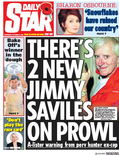Daily Star Newspaper Front Page for 1 November 2018