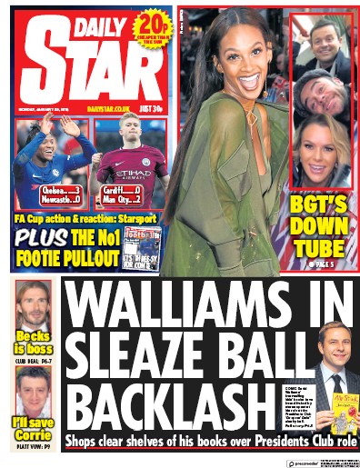 Daily Star Newspaper Front Page for 1 February 2018