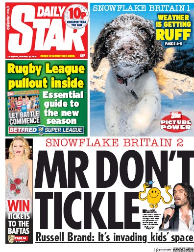 Daily Star Newspaper Front Page for 1 February 2019