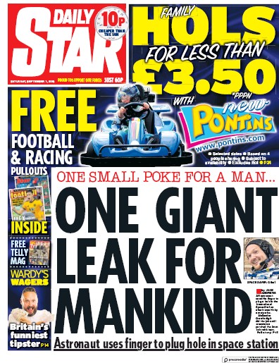Daily Star Newspaper Front Page for 1 September 2018