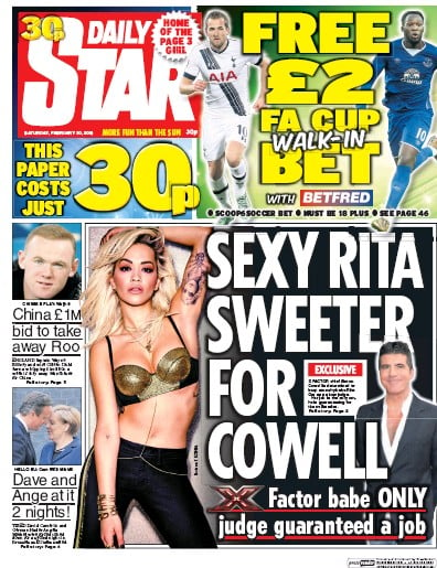 Daily Star Newspaper Front Page for 20 February 2016
