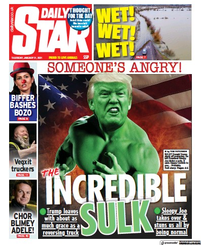 Daily Star Newspaper Front Page for 21 January 2021