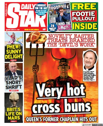 Daily Star Newspaper Front Page for 21 March 2022