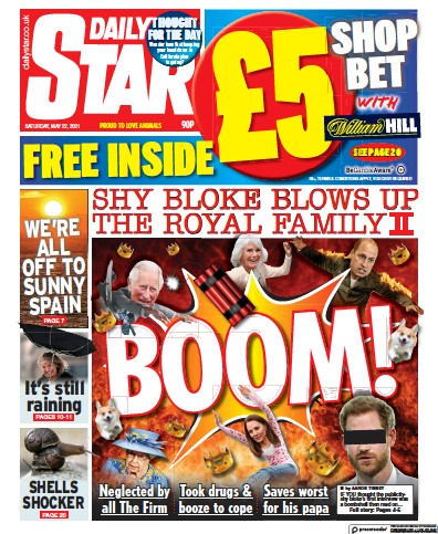 Daily Star Newspaper Front Page for 22 May 2021