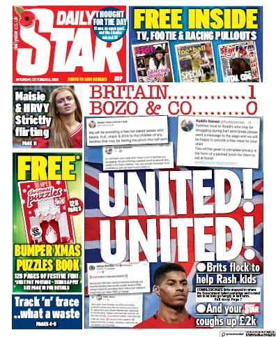 Daily Star Newspaper Front Page for 24 October 2020