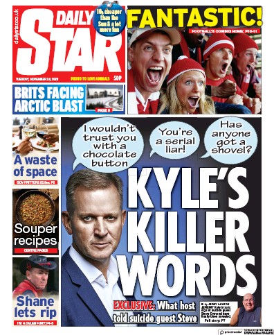 Daily Star Newspaper Front Page for 24 November 2020
