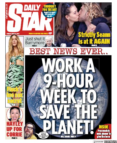 Daily Star Newspaper Front Page for 24 May 2019