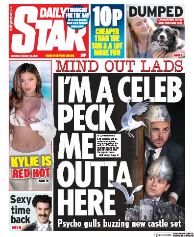 Daily Star Newspaper Front Page for 24 August 2020