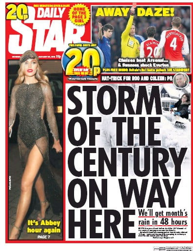 Daily Star Newspaper Front Page for 25 January 2016