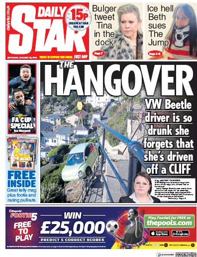 Daily Star Newspaper Front Page for 26 January 2019