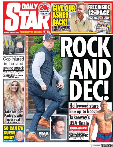 Daily Star Newspaper Front Page for 26 March 2018