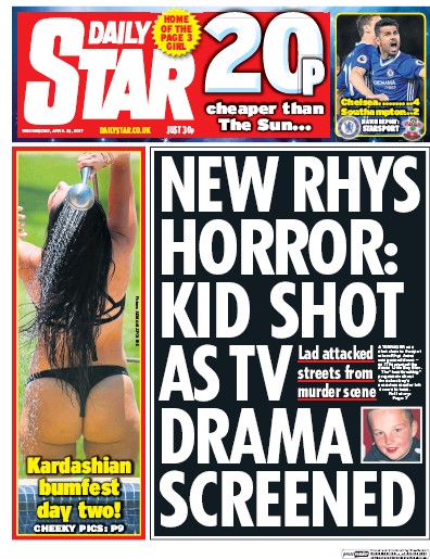 Daily Star Newspaper Front Page for 26 April 2017