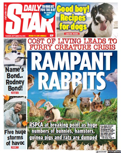 Daily Star Newspaper Front Page for 26 September 2023