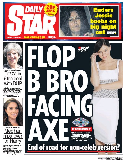 Daily Star Newspaper Front Page for 27 June 2017