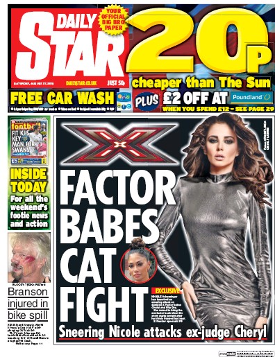 Daily Star Newspaper Front Page for 27 August 2016